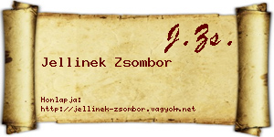 Jellinek Zsombor névjegykártya