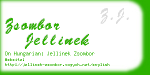 zsombor jellinek business card